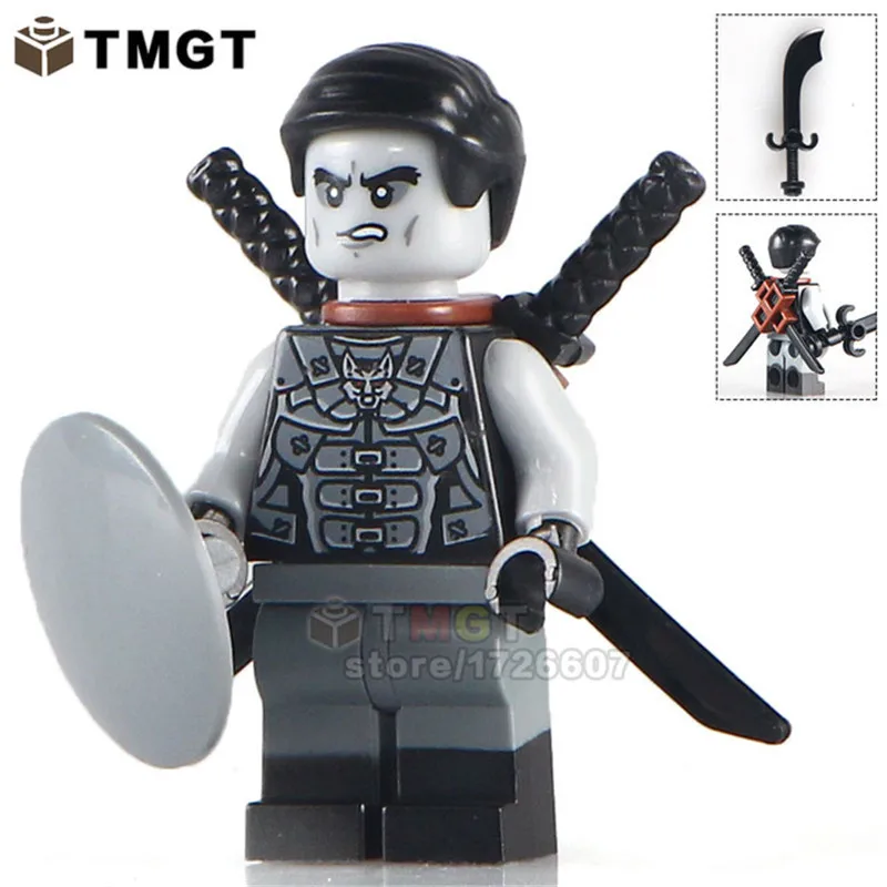 PG1009 20 шт. Akita строительные блоки Char Archer Warrior GARMADON Swordsman Zane сборные Кирпичи игрушки для детей Подарки GA123-130 - Цвет: PG1009