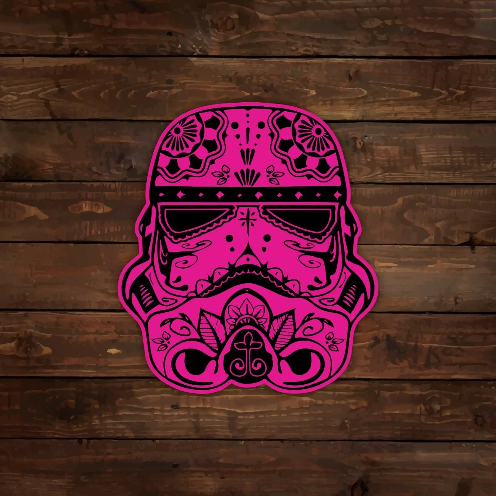 For Stormtrooper [Pink & Black] (Sugar Skull / Star Wars) Decal/Sticker | Car Stickers