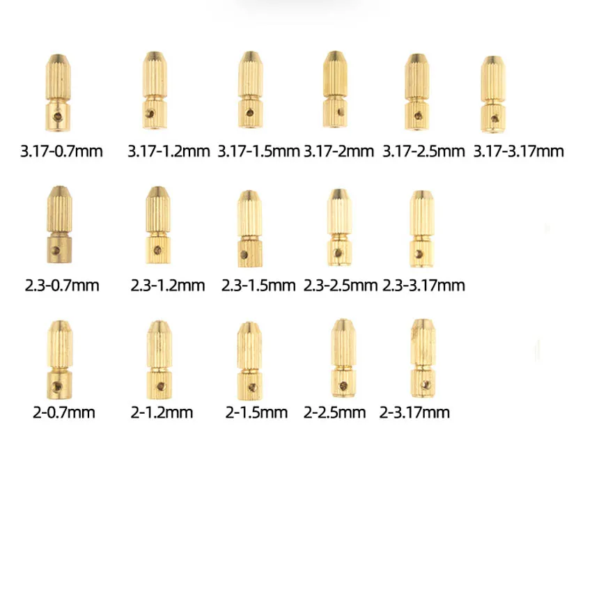 

Small Drill Clamp Brass Clamp micro electric Drill twist drill Clamp head self-assembled hand Drill accessories DIY metal