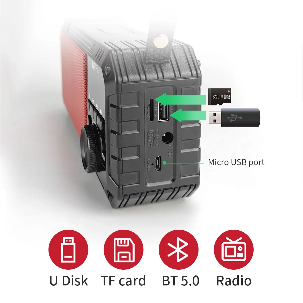 CYBORIS радио колонки Поддержка TF-карты/AUX/USB беспроводной портативный наружный