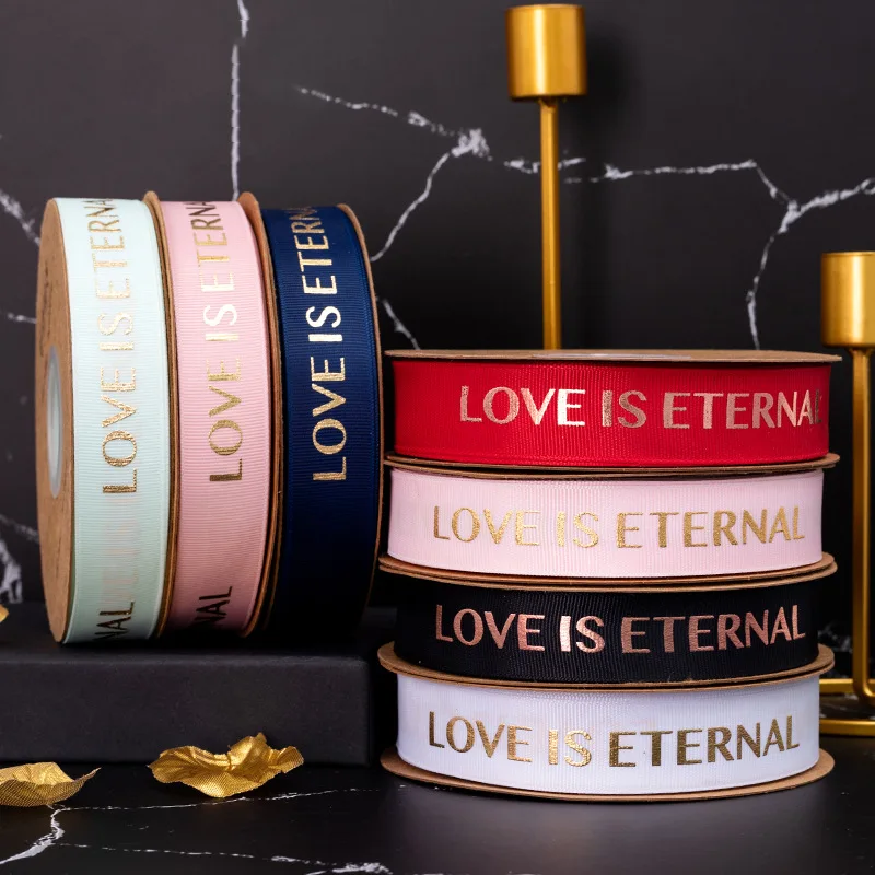 Бронзирующая английская лента Резьбовая подарок свежий цветок Подарочная