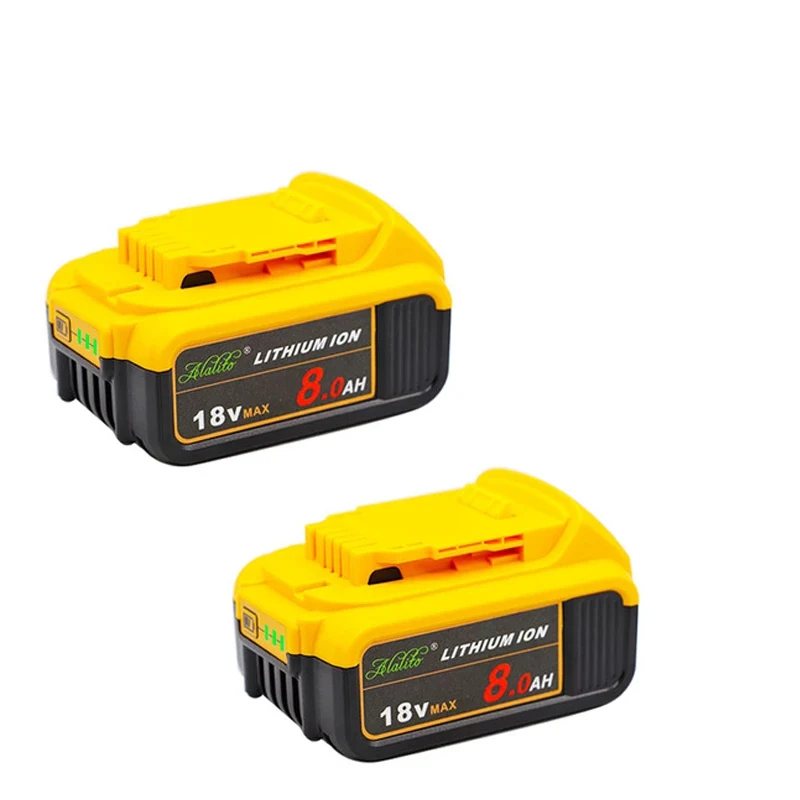 3 шт. 18 в 8.0Ah Макс XR Батарея електричюеского инструмента Замена для DeWalt DCB184 DCB181 DCB182