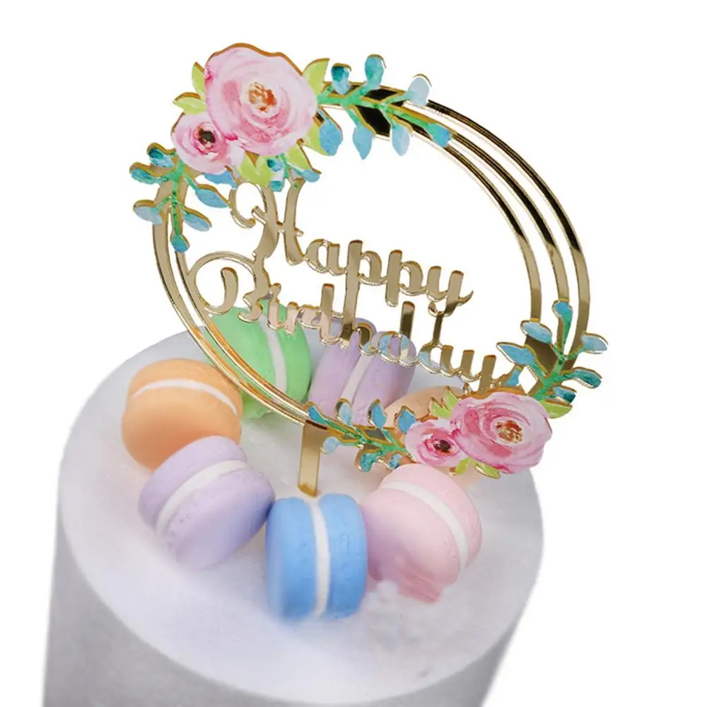 

Feng Acrylic Cake Insert Decoration Birthday Letter Cake Decoration Happy Birthday Party Decorations Kids Cake Decorating Tools