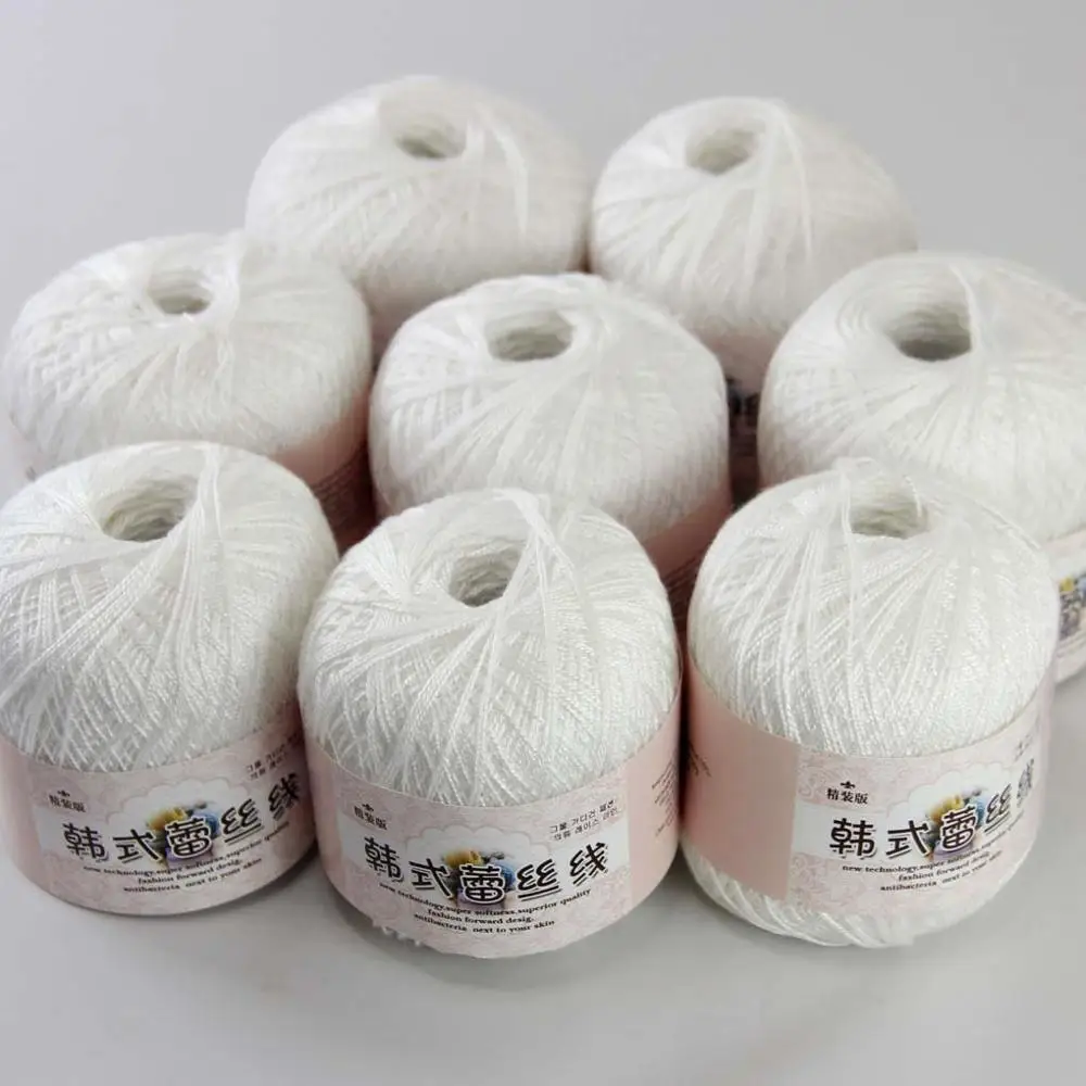 

Free shipping 8Balls X50g New Soft Hand Knitting High quality soft 100% Cotton Crocheted Yarn F1