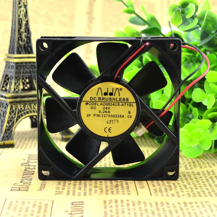 

New original 8CM8 cm 8025 DC24V 0.26A AD0824US-A71GL power fan