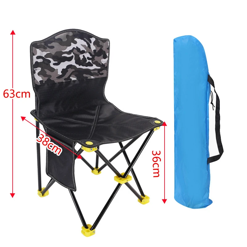 XFU04600CAMO Многофункциональное переносное складное кресло для рыбалки, пляжное кресло, стул для рисования, стул для эскизов, складное кресло для улицы - Цвет: XFU04600CAMO