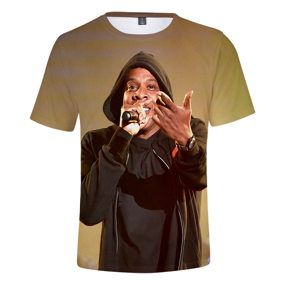 

Rapper JAY-Z 2021 Hip Hop 3D Harajuku Fashion Print T-shirt Children Summer Casual Short Sleeve T Shirt Clothes XXS-4XL