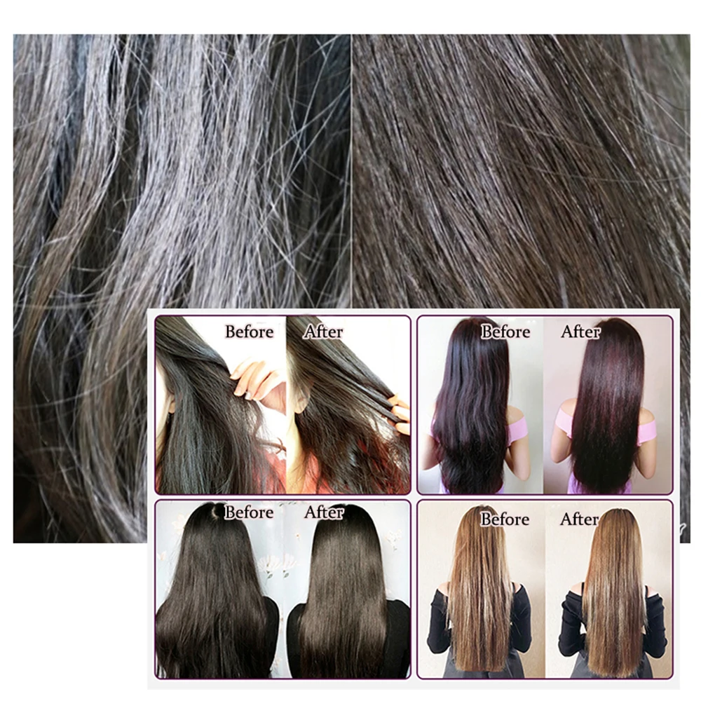 Кератиновое лечение волос шампунь и кондиционер для 2-в-1 роста питательный крем