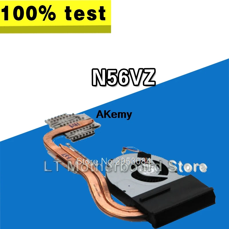 Новый вентилятор процессора для For Asus N56VM N56 охлаждения и радиатор оригинальный