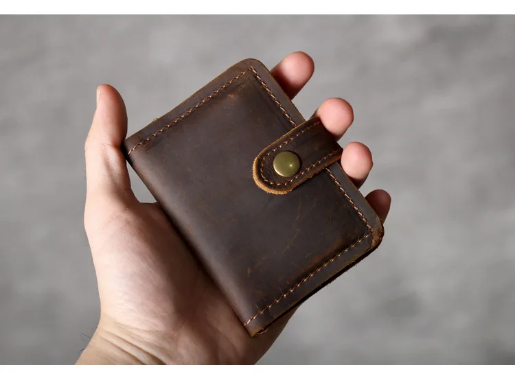 Crazy Horse стильные кожаные кошельки с верхним слоем винтажный стиль мужской кошелек