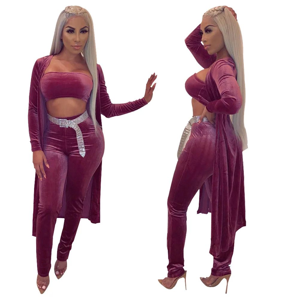 2019 европейский и американский осенне-зимний женский модный повседневный костюм