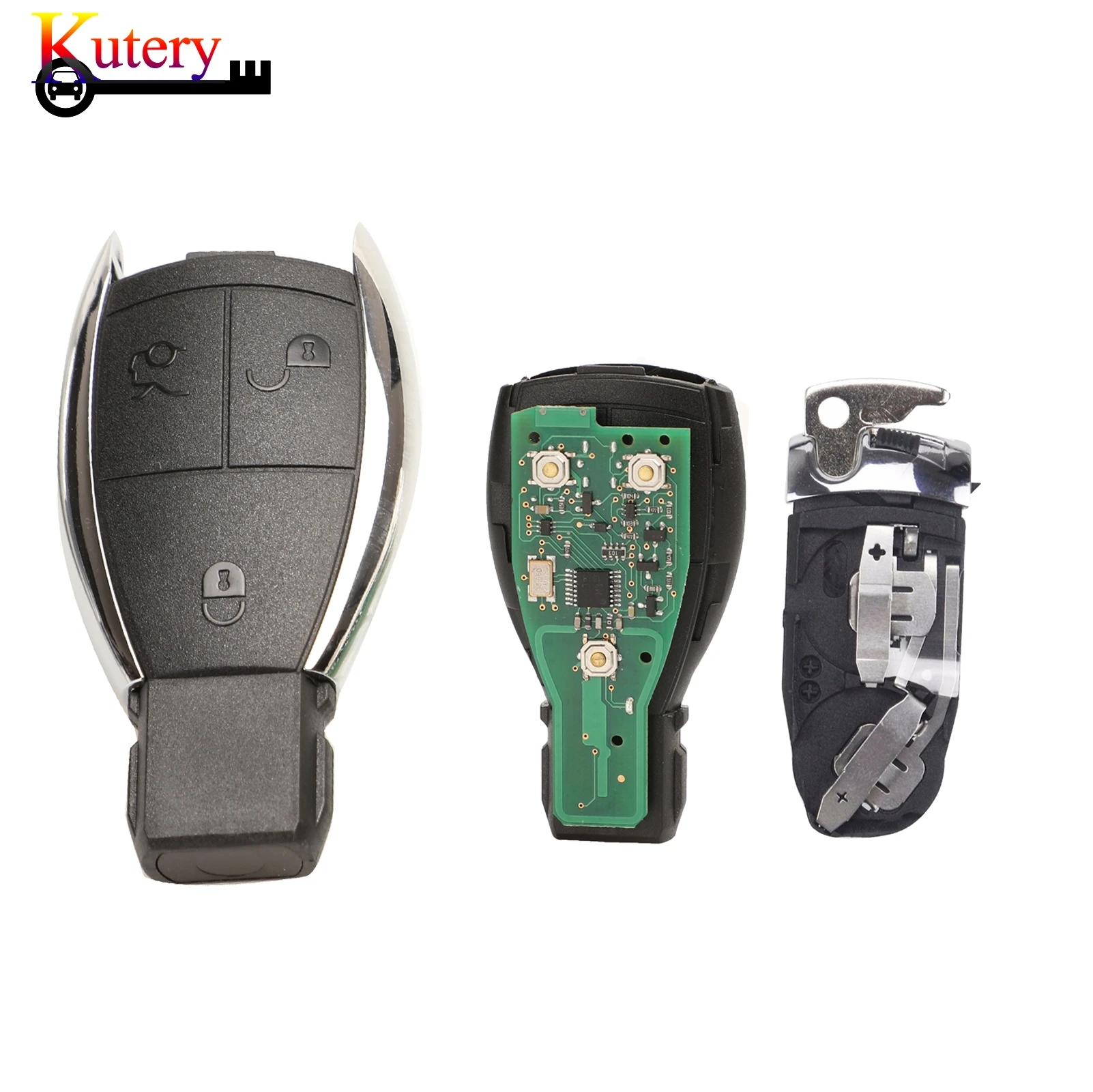 

Kutery 5pcs/Lot Remote Car Key For Mercedes Benz 1998-2012 A B C E G R S Class CL CLK NEC 433MHZ 3 Buttons With Circuit Board