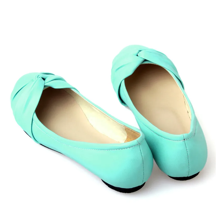 Милые женские туфли балетки с бантиком розовые черные желтые круглым носком