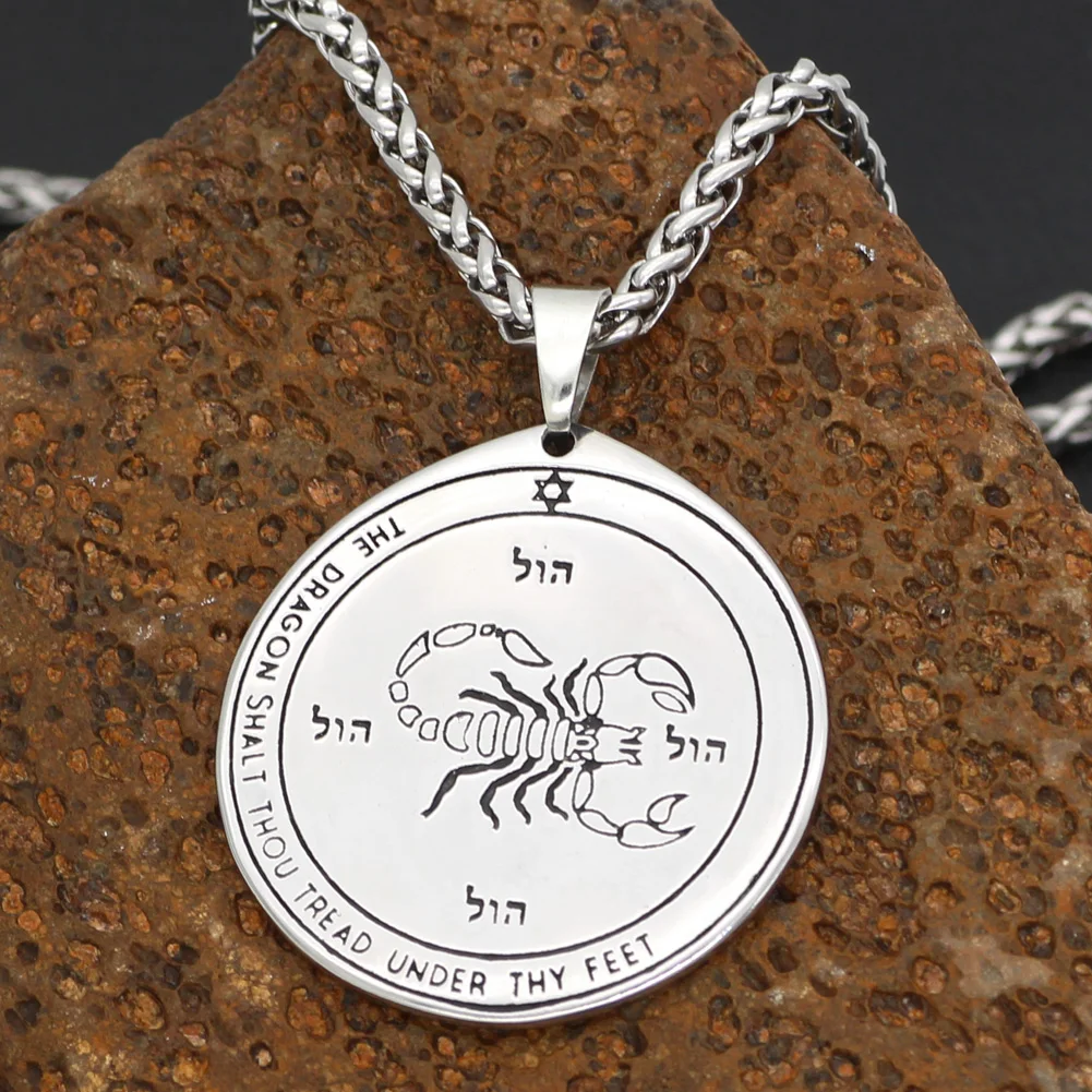 Talisman Pentacle of Solomon Seal Wiccan Pagan Hermetic Enochian Kabbalah Подвеска Ожерелье нержавеющая