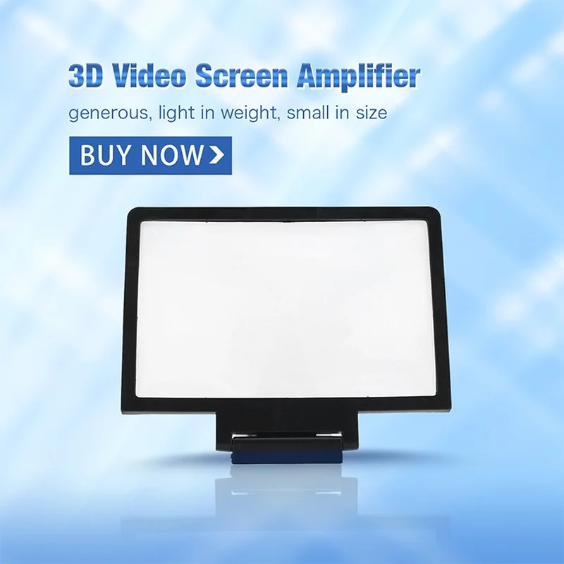 

8.2 inches Mobile Phone Screen Magnifier Eyes Protection Display 3D Video Screen Amplifier Folding Enlarged Expand Stand Holder