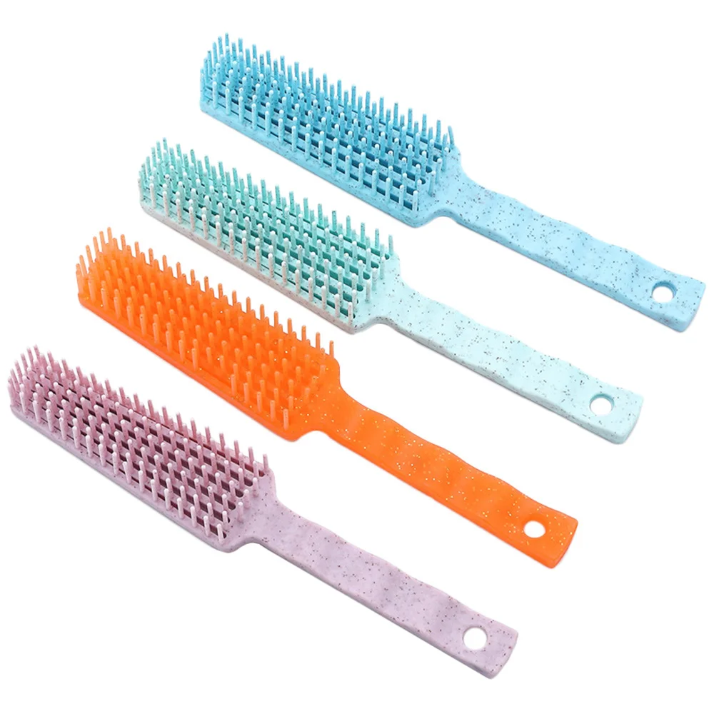 

4Pcs Combs Wheat Straw Combs Hair Scalp Massager Hair Styling Combs