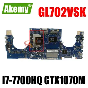 for asus gl702vmk gl702vm gl702vsk gl702vs laptop motherboard i7 7700hq cpu gtx1070m gpu mainboard test good free global shipping