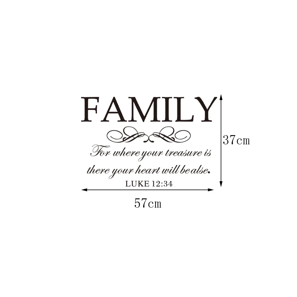 

Letter Wall Sticker Family English Creative Stickers Living Room Bedroom Personality Home Decoration Single-piece Package