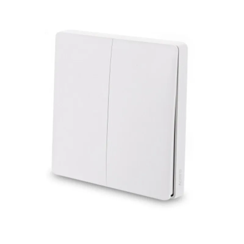 Aqara беспроводной светильник ZiGBee Wifi Беспроводное управление приложение дистанционное управление настенный переключатель работа с Mijia Mi Home APP - Цвет: Double key