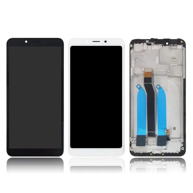Черный/белый ЖК-дисплей с сенсорным экраном и дигитайзером для xiaomi Redmi 6A/6 рамкой