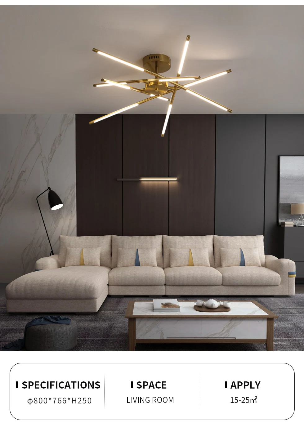 Fashion Modern Chandelier Lighting for Living Room Bedroom Dining Home Indoor Black Gold Semi Flush Mount LED ceiling Luminaire led chandelier