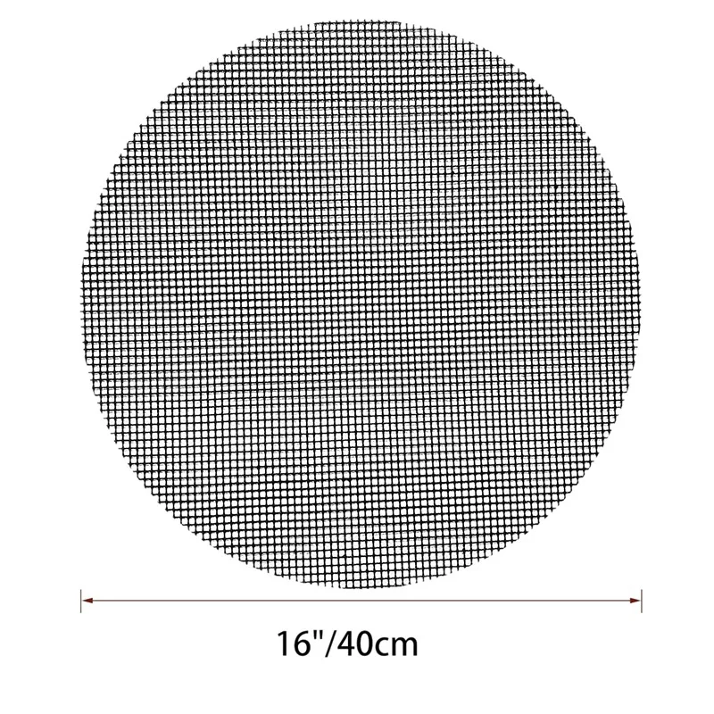 Круглый термостойкий антипригарный одобренный FDA коврик для барбекю гриль набор