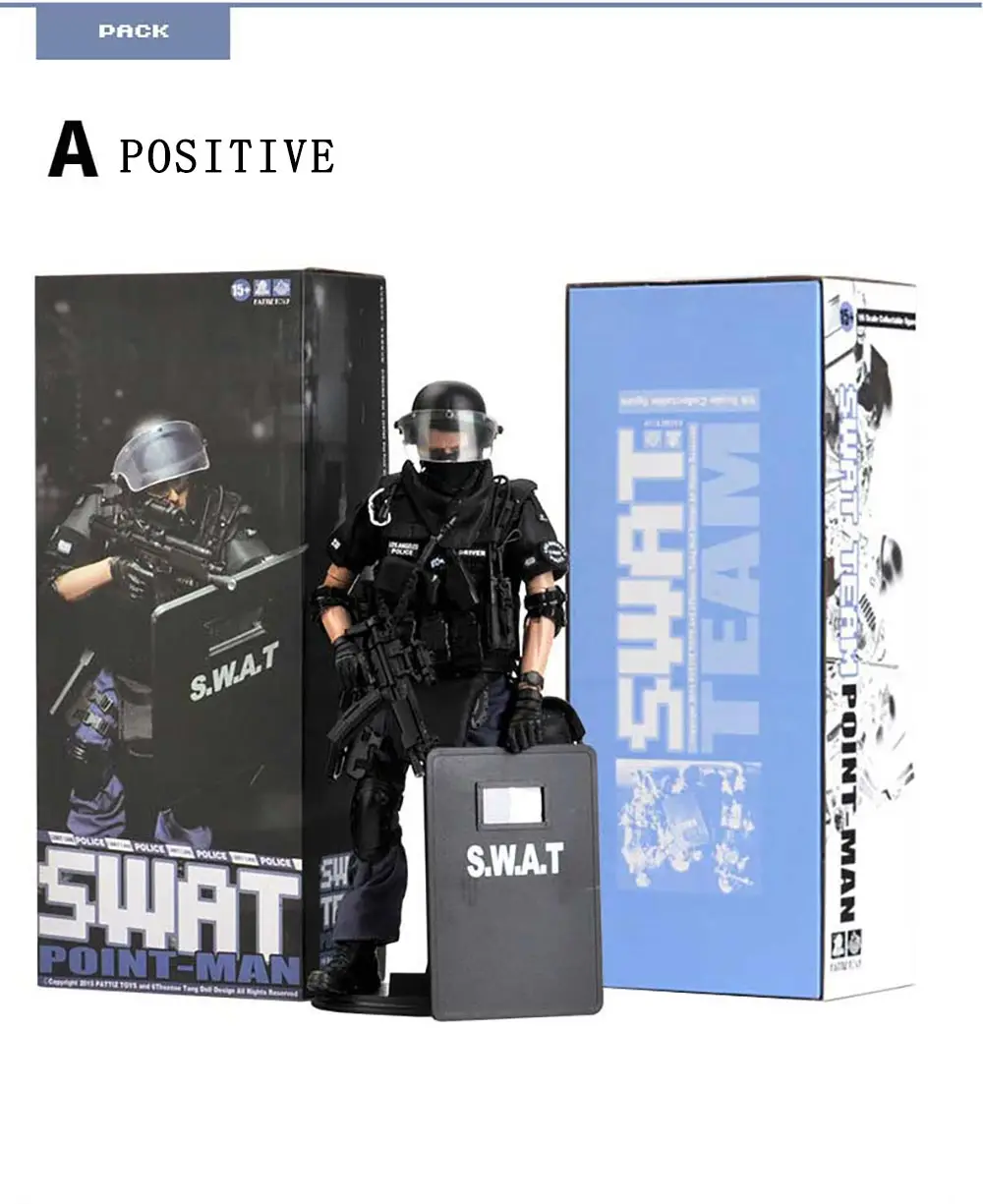 PATTIZ High-end моделирование 1/6 масштаб военный Solider SWAT вперед набор солдат модель фигурки сборные игрушки для детей