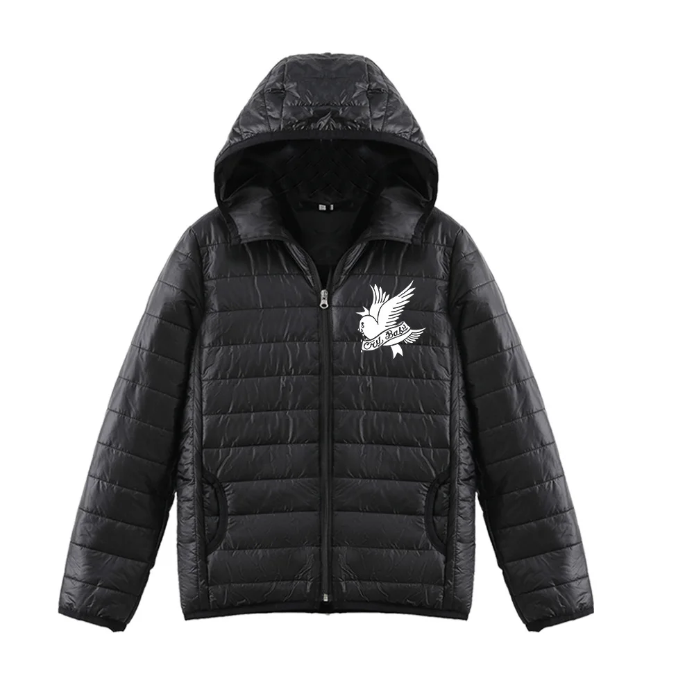 

RIP Lil Peep Ultra Light Down Jacket Men Women Winter Warm White Duck Down Hooded Short Coat Outwear Menswear Jaqueta Masculino