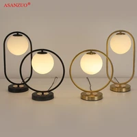 nordic postmodern minimalist personality creative decoration living room bedroom bedside lamp glass table lamp