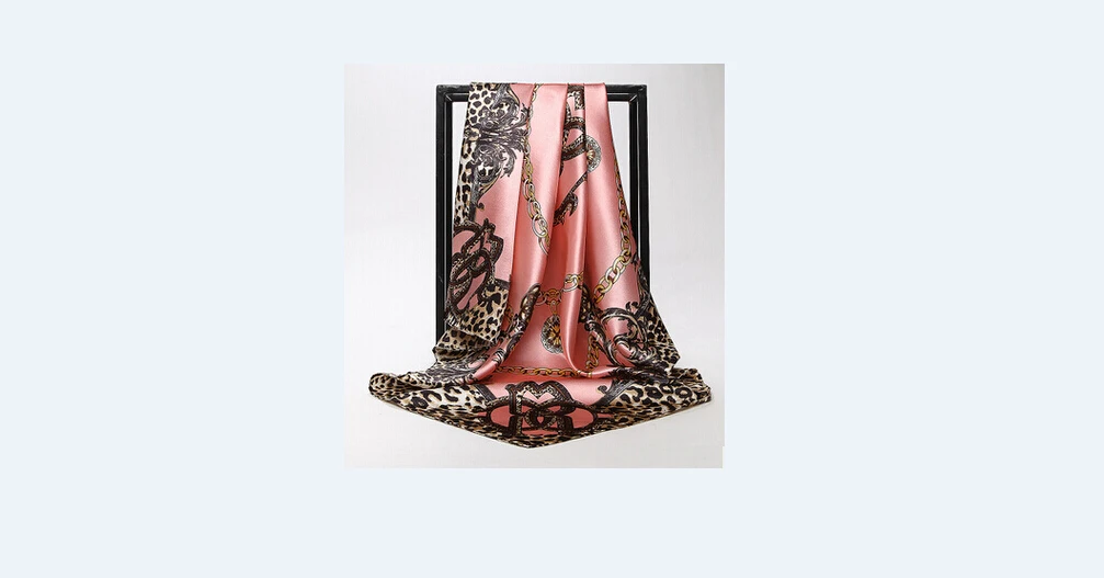 Silk Scarves Women Foulard 90*90cm Square Head Hijab Scarf Ladies chiffon Shawl wrap muffler pareo Bandanna female |