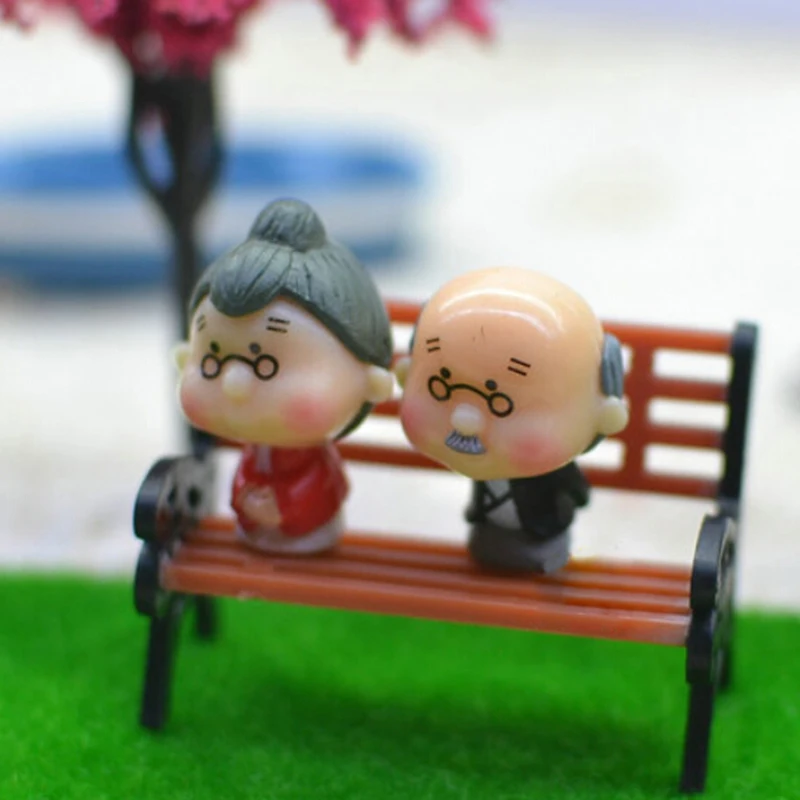 

1PCS DIY Resin Crafts Modern Park Benches Miniature Fairy Garden Miniatures Accessories Toys For Doll House Courtyard Decoration