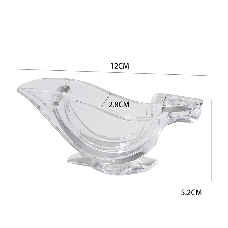 

Household Acrylic Manual Lemon Clip Fruit Juicer Kitchen Creative Boat Shape Lemon Tool Kitchen Utensils