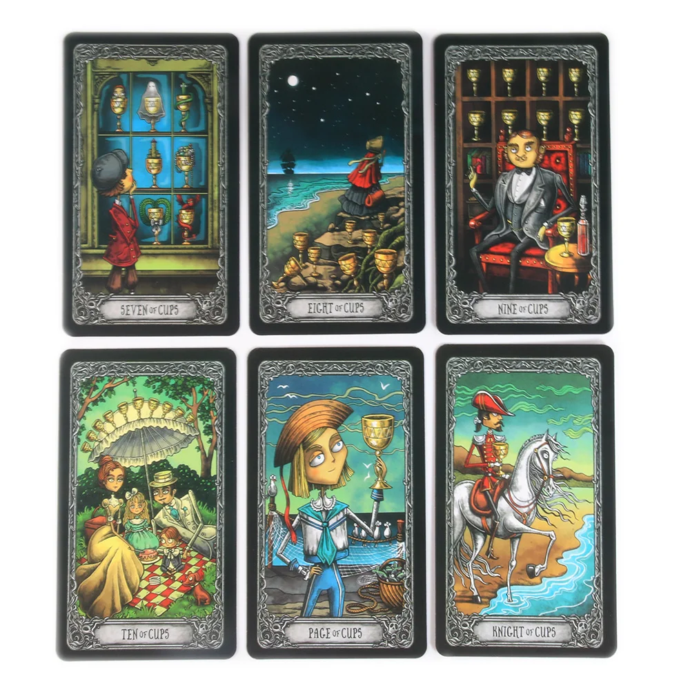 

New The Dark Mansion Tarot Cards Deck Card Games 78 Cards Family Parent-child Party Board Game Divination Fate Tarot Card