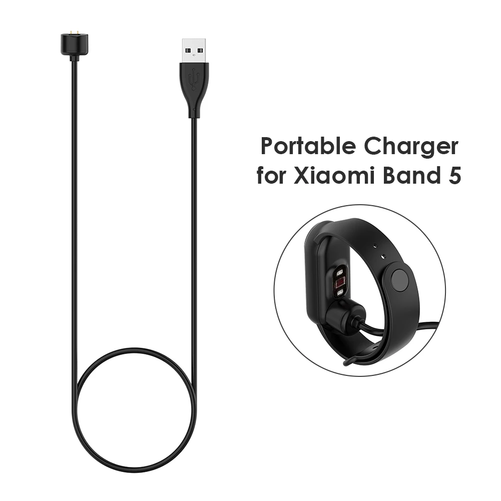 Магнитный зарядный кабель 50 см/20 дюймов для Xiaomi Mi Band 5 смарт браслет USB зарядное
