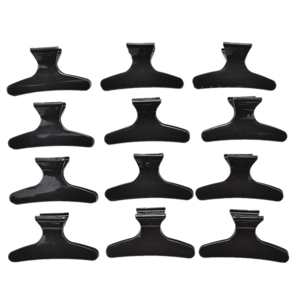 

12 Pcs/lot Fashion Plastic Hair Clips Claw Hair Crab Clamp Black Color Clip For Women Hair Accessories High Quality
