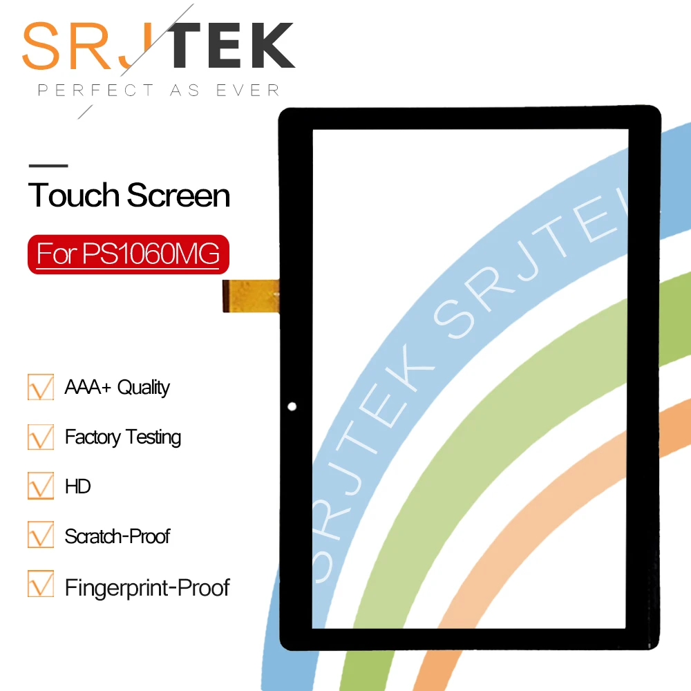 

Srjtek 10.1" For Digma Plane 1601 3G PS1060MG Touch Screen Digitizer Glass Panel Sensor Tablet PC Repair Parts Black White
