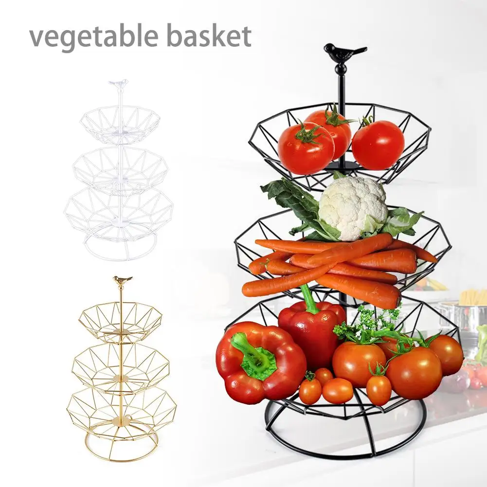 3 яруса из нержавеющей стали свадебные десерты фрукты тарелка для торта