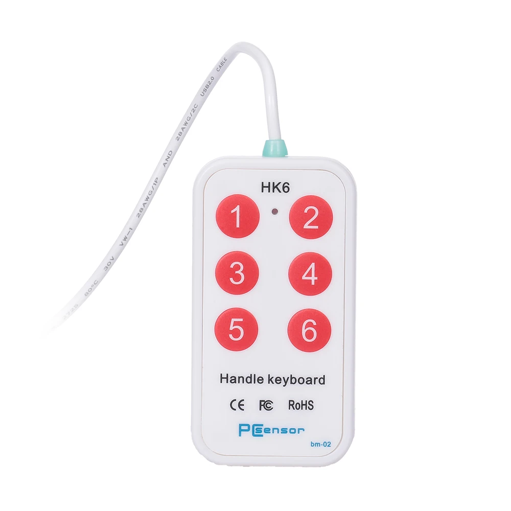 Клавиатура HK_6 с USB рукояткой клавиатура 6 ярлыками поддержка пользовательских