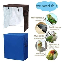 solid sleep helper pet parrot dust proof large zipper protective rainproof bird cage cover anti uv durable lightweight