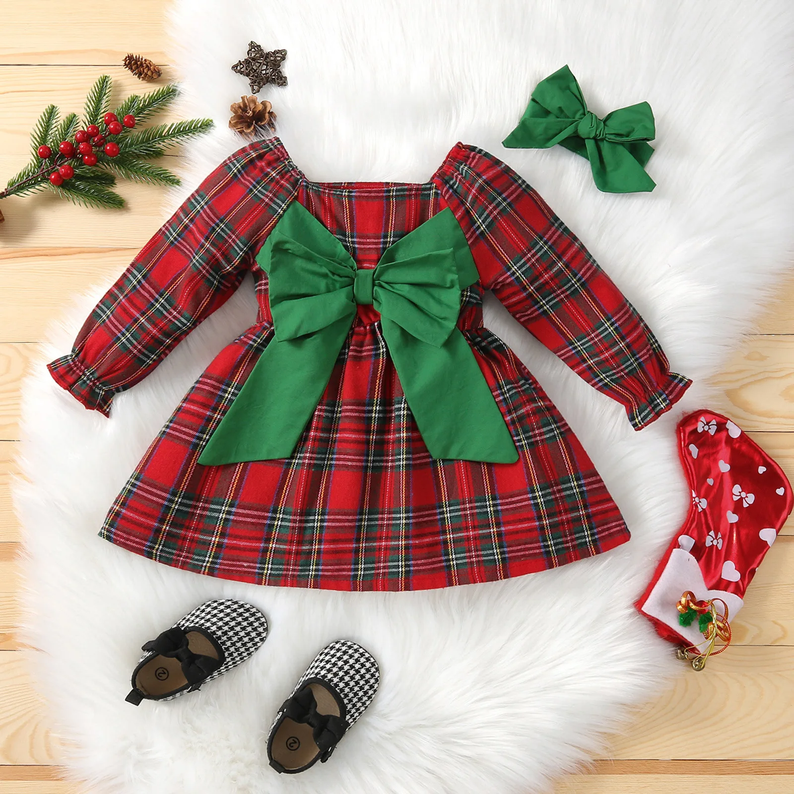 

Girls Dresses Spring Autumn Children's Princess Party Dress Clothes For Baby Kids Bowknot Birthday Outfits Toddler Costume 4 5Y