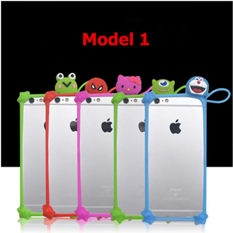 Силиконовый универсальный чехол для телефона 3 5 6 дюймов милый мультяшный