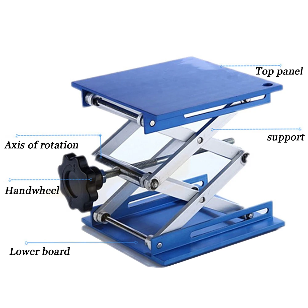 Aluminum Alloy Manual Control Support Stand Adjustable Scissor Rack Experiment Tool Woodworking Laboratory Lifting Platform | Инструменты