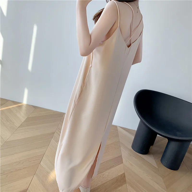 Dress Bodycon Summer Maxi Dresses For Women Clothes 2020 Sexy Streetwear Slip Party Vintage Fashion Elegant Casual Harajuku