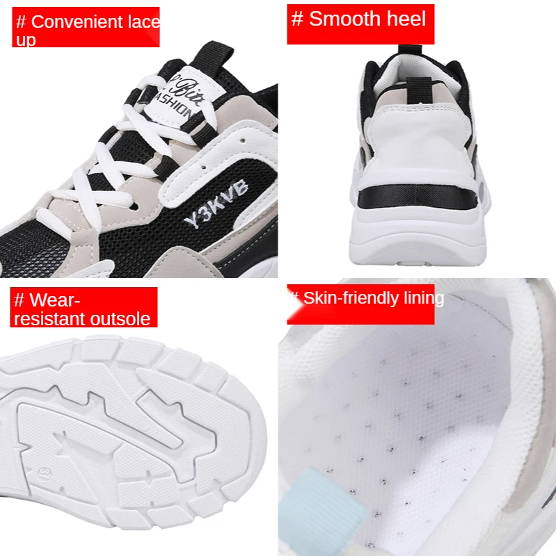

Walking Shoes Women's Spring Running Vulcanized Thick Sole Platform Breathable Ladies Women Shoes Sports Shoes Casual Sneakers