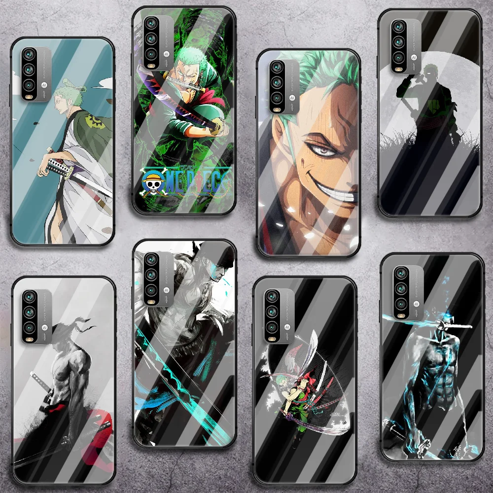 

Anime Roronoa Zoro Tempered Glass Smart Phone Case For Xiaomi Redmi Note 7 8 9 10 K 30 40 S A C T 5G Pro Cover Cell Painting