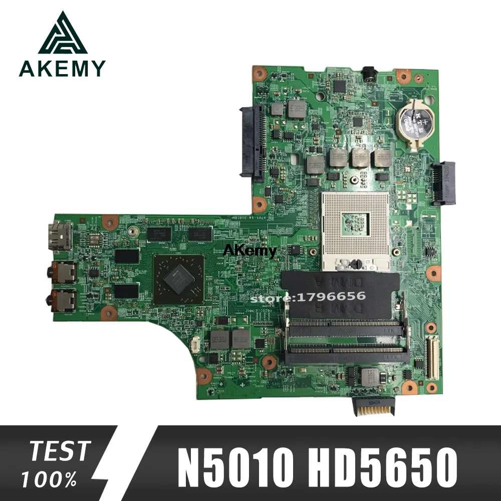 

09909-1 для DELL inspiron N5010 CN-0VX53T CN-052F31 09909-1 48.4HH01.011 HM57 HD5650 GPU исходный тест материнская плата