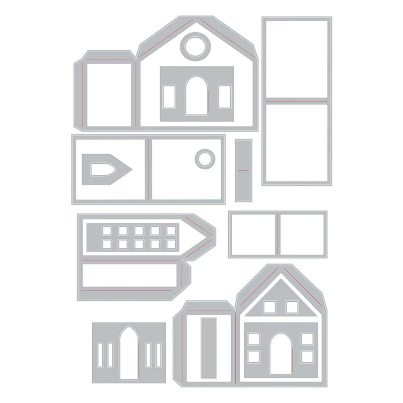 2020 new 3d handmade house metal cutting dies and christmas diy die cut scrapbooking for crafts paper box making no stamps sets free global shipping