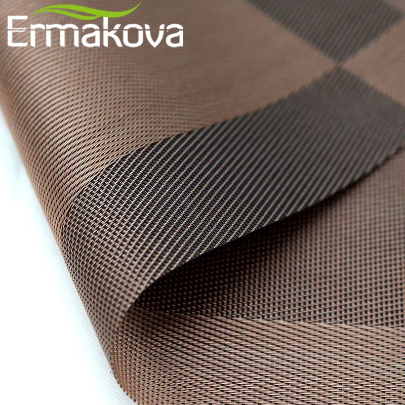 ERMAKOVA салфетки, моющиеся, ПВХ, коврик для скатерти, коврики для стола, устойчивые к пятнам, обеденный диск, коврик для чаши, подставка, нескользящая, ПВХ коврик