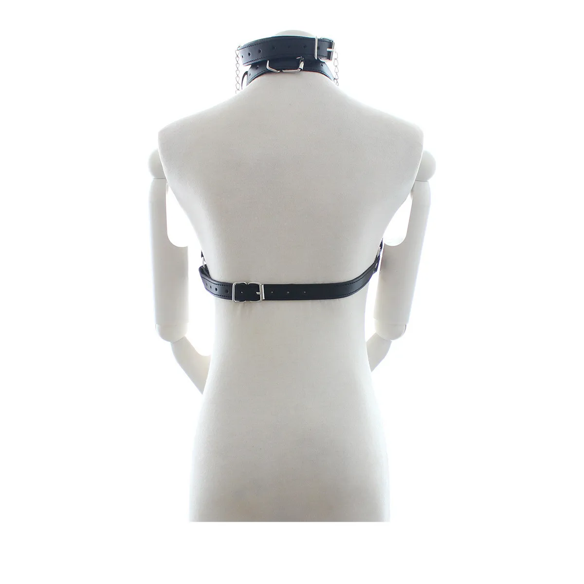 Кожаный бюстгальтер без косточек жгуты для бондажа с кольцом рта зажим сосков и