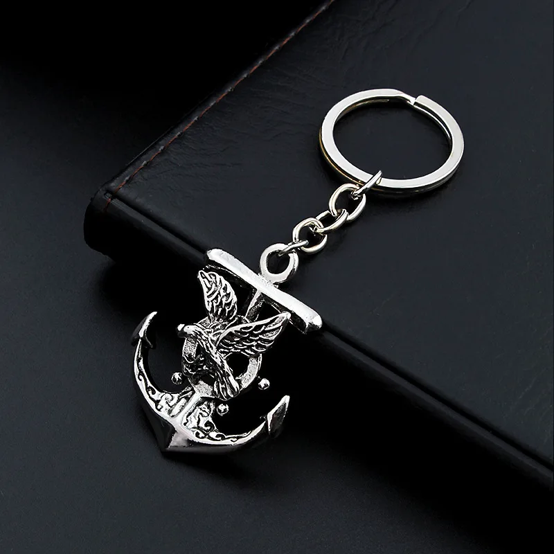 

Автомобильный брелок из сплава с якорем, креативный брелок для ключей, брелок для ключей, металлический брелок для ключей, автомобильные ак...